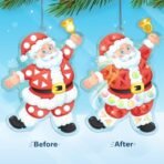 Imagimake Mirror Mosaic : Christmas Ornaments | Mess Free DIY Mosaic Art & Craft Kit | 950+ Foil Sticker | Travel Toys | Christmas Gift for Kids Ages 3,4,5,6,7,8,Multicolor - Fast Shipping to USA & Canada - Image 4