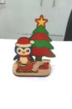 GreyArt DIY Christmas Wooden Painting Set for Kids ? Penguin & Christmas Tree MDF Craft Kit with Paints & Brush | Fun Holiday Art & Craft Activity - Fast Shipping to USA & Canada