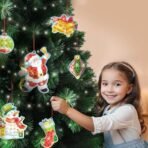 Imagimake Mirror Mosaic : Christmas Ornaments | Mess Free DIY Mosaic Art & Craft Kit | 950+ Foil Sticker | Travel Toys | Christmas Gift for Kids Ages 3,4,5,6,7,8,Multicolor - Fast Shipping to USA & Canada - Image 7