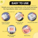 YellowCult 3D Floral Christmas Tree Mould Silicone Candle Mold for Aromatherapy Candles Epoxy Resin Casting Handmade Wax Soaps Polymer Clay DIY Art Crafts Supplies Home Decoration - Fast Shipping to USA & Canada - Image 5