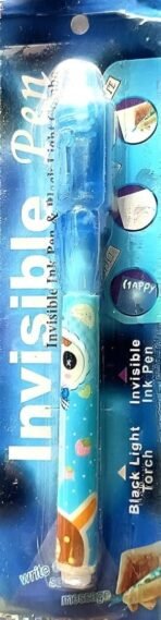 Invisible Magic Pen with UV-Light Birthday Secret Message Spy Pen Gadget Clear Invisible Ink Fun Magic Return Gift Christmas,Halloween Party Favors for Kids (Pack of 1) - Fast Shipping to USA & Canada