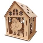 Webby Wooden Christmas House Paint Kit | DIY Christmas Hut Decoration | Arts and Crafts | Colour Painting | Santa Theme Craft Gift Set for Kids - Fast Shipping to USA & Canada - Image 5