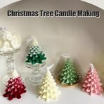 Silicone Christmas Tree Candle Wax Molds Resin Molds Soap Molds DIY Fancy Candle Mold Aromatherapy Candles Soy Wax Candles X'Mas Tree Mold BI-93 - Fast Shipping to USA & Canada - Image 4