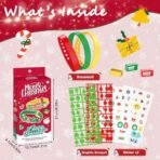 PATPAT DIY Christmas Gift for Kids Bracelet Fashion Rubber Wrist Band Making Kit Festive Friendship Wristlets Charm, Assorted Christmas-Themed Cartoon Charm Designs, Fun Festive Party Activity Gift - Fast Shipping to USA & Canada - Image 2