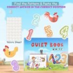 GLUN Montessori Quiet Book for Kids, Interactive Learning Busy for Toddlers, Educational Toys for 2-5 Year Olds, Preschool Activity, Birthday Return Gift for Boys & Girls (Numeric Theme) - Fast Shipping to USA & Canada - Image 2