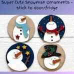 Make-Believe Snowman Painting Kit, Christmas Activity & Painting Kit, Christmas Tree Ornaments Kit - Fast Shipping to USA & Canada - Image 3