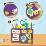 Imagimake DIY Wood Art Pen Stand | Make Customized Wooden Pen Stand | Colouring & Painting DIY Kit | Birthday Gift for Kids Age 5,6,7,8 | Art & Craft Kit for 6 Year Old Kids - Fast Shipping to USA & Canada - Image 5