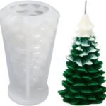 Candle Mold I Cedar Christmas Tree Candle Mold I 3D Fondant Silicone Scented Wax Mould I Special for Christmas Succulent Molds for DIY Handmade Ornament Cake decor Aromatherapy Soap Resin Art Craft ( Christmas Tree Mold ) - Fast Shipping to USA & Canada
