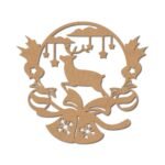 Cliths 2pcs Christmas Wreath MDF Cutout DIY Craft Board for Kids Painting, Xmas Wall & Tree Decoration, Holiday Art Projects 20.32x18.7 Cm - Fast Shipping to USA & Canada