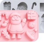 Christmas Chocolate Mould, Candy Baking, 3D Santa Claus, Hat Snowman,Tree, Gift Boxes, Socks, Candy Stick Shape Mold for DIY Handmade Soap Candles Jelly Fondant,Gummy - Fast Shipping to USA & Canada