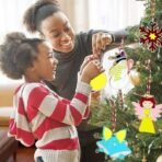 IVYLA Kids Wooden Christmas Craft Kit | 15 MDF Cutouts & Unfinished Wood Slices for DIY Christmas D?cor | Perfect for Holiday Tree Decorations, Art & Craft Work,Classroom Activities & Gift Projects - Fast Shipping to USA & Canada - Image 4