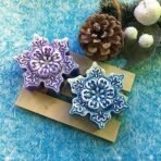 RKPM HOMES Candle Mold I 3D Christmas Snowflake Shape Silicone Scented Wax Mould I for DIY Handmade Chocolate Ornament Cake decor Aromatherapy Soap Resin Art Craft Making Home Party Decoration (A) - Fast Shipping to USA & Canada - Image 7