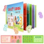 GLUN Montessori Quiet Book for Kids, Interactive Learning Busy for Toddlers, Educational Toys for 2-5 Year Olds, Preschool Activity, Birthday Return Gift for Boys & Girls (Numeric Theme) - Fast Shipping to USA & Canada