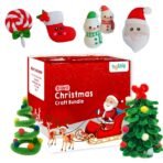 Hoblie 5-in-1 Christmas Craft Kit for Girls and Boys with Art Supplies for Kids Age 6, 7, 8, 9, 10, 11, 12, 13, 14 | DIY Christmas Decoration Craft Kit & Unique Gift - Fast Shipping to USA & Canada