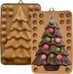 3D Christmas Tree Silicone Mould, Holiday Reusable Pine Tree Mold for Baking, Resin Crafts, Candy, Soap, & Festival Decoration Large Size - Fast Shipping to USA & Canada