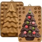 3D Christmas Tree Silicone Mould, Holiday Reusable Pine Tree Mold for Baking, Resin Crafts, Candy, Soap, & Festival Decoration Large Size - Fast Shipping to USA & Canada