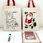 The brown box: Christmas Painting Kit, Santa Painting Kit, Tote Bag Painting Kit, Christmas Gift for Kid, Christmas Return Gift for Kids - Fast Shipping to USA & Canada