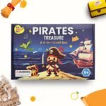 Pirates Treasure Crafting Kit | Fun and Learning Craft Kit for 5+ Year Olds | Creative DIY Fun Activity Kit for Boys & Girls | Ideal Gift for Early School-goers | 4-in-1 Activity Box - Fast Shipping to USA & Canada