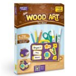 Imagimake DIY Wood Art Pen Stand | Make Customized Wooden Pen Stand | Colouring & Painting DIY Kit | Birthday Gift for Kids Age 5,6,7,8 | Art & Craft Kit for 6 Year Old Kids - Fast Shipping to USA & Canada
