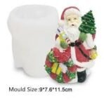 Santa Claus Candle Mould 3D Christmas Santa Claus Silicone Candle Mold DIY Christmas Plaster Resin Ice Soap Candle Mould Candle Making santa mould soap mould resin mould craft mould santa mold (santa mould) - Fast Shipping to USA & Canada - Image 2