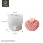 Smello Floral Heart Blast Silicone Candle Mould | DIY Candle Making Mould/Soup Making Mould (SCM 232) - Fast Shipping to USA & Canada - Image 6
