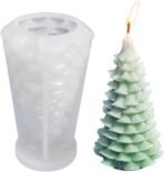 Cedar Christmas Tree Candle Mould I 3D Fondant Silicone Scented Wax Mould I Special for Christmas Succulent Molds for DIY Handmade Ornament Cake decor Aromatherapy Soap Resin Art Craft - Fast Shipping to USA & Canada - Image 2