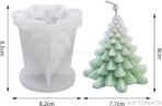 Christmas Tree Candle Mold I 3D Fondant Silicone Scented Wax Mould I Succulent Molds | Handmade Candles Making | for Mousse Dessert Soap Cake DIY Decorating - Fast Shipping to USA & Canada - Image 4