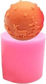 Round Christmas Tree & Elk Reindeer Pattern Candle Mold Fondant Silicone Scented Wax Mould Succulent Molds Handmade Candles Making for Mousse Dessert Soap Cake DIY Decorating Silicon Candle Wax Molds Resin Molds Soap Molds Diy Fancy Candle Mold Aromatherapy Candles Soy Wax Candles (BI-X14) - Fast Shipping to USA & Canada - Image 4
