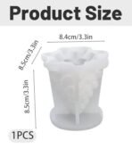 Christmas Candle Mold, Christmas Tree Candle Mould, Candle Making Kit, Tree Shaped Candle Making Mold for DIY Candles, Soap, Chocolate, 8.5 x 8.4 cm - Fast Shipping to USA & Canada - Image 3