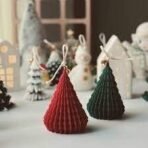 RKPM HOMES Christmas Tree Candle Mold I 3D Fondant Silicone Origami Pattern Tree Scented Wax Mould I Succulent Molds | Handmade Candles Making | for Mousse Dessert Soap Cake DIY Decorating - Fast Shipping to USA & Canada - Image 5