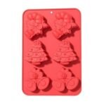 HUSAINIMART | 6 Slot Christmas Silicone Mould 3D Christmas Molds Cane Christmas Bells Xmas Tree Shape for Baking Chocolate Candy Cake Jello Cupcake Muffin Jello Mousse Candle Wax Melts Handmade Soap - Fast Shipping to USA & Canada - Image 2