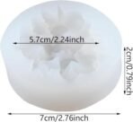 Silicone Candle Mould Flower Shape Plumeria Frangipani Flower Design Fondant Mold for Candy Chocolate Cake Decoration Molds Clay Epoxy Resin Soap Making Chrysanthemum Moulds - Fast Shipping to USA & Canada - Image 3