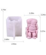 Santa Claus Candle Mould,Christmas Candle Moulds for DIY Handmade Candles, Soaps, Cake Decorations - Fast Shipping to USA & Canada - Image 3