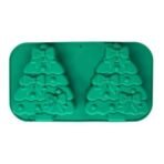 HUSAINIMART | 2 Slot Big Christmas Tree Silicone Mold 3D Xmas Tree Cake Moulds for Candle Making Christmas Cake Muffin Baking Tray Chocolate Jelly Dessert Candy Christmas Party Treats Gift Home Decoration - Fast Shipping to USA & Canada - Image 2