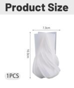 Christmas Tree Candle Mould, Pillar Candle Mould, Christmas Candle Mold, Arc Shaped Candle Making Mold for DIY Candles, Soap, Resin, Chocolate, 10.3 x 7.3 cm - Fast Shipping to USA & Canada - Image 3