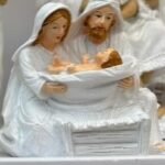 eCraftIndia Nativity Set Christmas Decor Josef Maria Jesus Nativity Figure Holy Family Statue Nativity Set Crib Set Christmas Decorations Items for Home Xmas Gifts for Women Men - Fast Shipping to USA & Canada