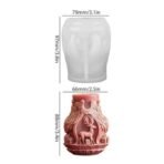 Christmas Reindeer Candle Mould Christmas Reindeer Elk Shape Silicone Molds for Xmas Candle Making Wax Melts Aromatherapy Xmas Candle Pillar Soap Resin Casting Molds Christmas Candle Molds - Fast Shipping to USA & Canada - Image 3