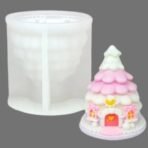 3D Christmas Pine House Tree Silicone Candle Mould, Cake Cupcake Jelly Pudding Topper, Scented or Unscented Aromatherapy Candle Mould, Soy Wax Candle, DIY Craft Projects SLH 931255 (PACK OF 1) - Fast Shipping to USA & Canada - Image 2