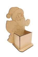 GreyArt DIY Santa Pen Stand Kit for Kids | Wooden MDF Christmas Painting Craft Set | Dismental & Easy to Assemble | with Paints, Brush & Glue | Creative Xmas Art & School Activity Kit - Fast Shipping to USA & Canada - Image 4