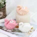 Silicone Candle Mold Set - Small Swan Design, Scented Candle For Aromatherapy Lotion Bar Bath Bomb Resin Casting Molds for Epoxy, Plaster Decor, Handmade Crafting, DIY Jewelry Making, Candle Silicone Mould Kit (PACK OF 1) - Fast Shipping to USA & Canada - Image 6