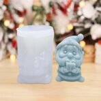 FirstTry Christmas Candle Mold I 3D Santa Claus Holding Gift Box Shape Silicone Scented Wax Mould I for DIY Handmade Ornament Cake decor Chocolate Aromatherapy Soap Resin Clay Art Craft Home decor - Fast Shipping to USA & Canada - Image 5