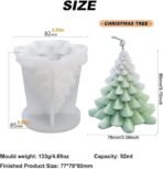 Candle Making Mould for DIY Crafts (Tree Mold) Christmas Tree Candle - Fast Shipping to USA & Canada - Image 3