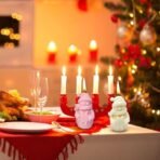 Candle Mould, Santa Claus Christmas Candle Making Mould, DIY Craft for Home Decoration, White Wax Mould for Candle Making Suitable for People with Strong Hands-on Abilities - Fast Shipping to USA & Canada - Image 4