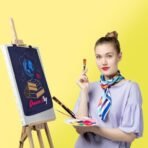 Prithwe DIY Canvas Bag Painting Kit ? Gift Pack for Kids (Fabric Paint Included) (Denim) - Fast Shipping to USA & Canada - Image 2