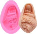 Smello Baby Silicone Fondant Chocolate Candy Mold, Cake Decoration Tools, Baby Shower Soap Candle Mold, Plaster Polymer Clay Mould (BM - 106) - Fast Shipping to USA & Canada - Image 2