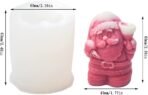 FirstTry Santa Claus Shape Candle Mold I 3D Fondant Christmas Theme Silicone Scented Wax Mould I Succulent Molds for DIY Handmade Aromatherapy, Ornament, Soap Resin Art Craft Making Home Decoration - Fast Shipping to USA & Canada - Image 3
