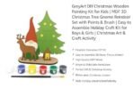 GreyArt DIY Christmas Wooden Painting Kit for Kids | MDF 3D Christmas Gnome, Reindeer & Tree Craft Set with Paints & Brush | Easy to Assemble Art & Craft Activity for Boys & Girls - Fast Shipping to USA & Canada - Image 4