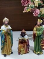 Breeze Handicrafts Imported Crib Set/Nativity Set Baby Jesus Statue Mother Mary Idol and Joseph Statue Christmas Decoration Kudil Set 5 inch - Fast Shipping to USA & Canada - Image 4