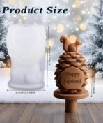 Candle Mould Silicone,Christmas Candle Moulds,Christmas Tree Candle Mould, DIY Silicone Mold Suitable for Candles, Soap, Baking, Festival Decoration, Easy Demoulding - Fast Shipping to USA & Canada - Image 3