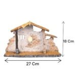 Christmas Crib House Nativity Scene Resin Holy Crib, Christmas Decorations, Christmas Gift, Xmas Crib 24 CM - Fast Shipping to USA & Canada - Image 3